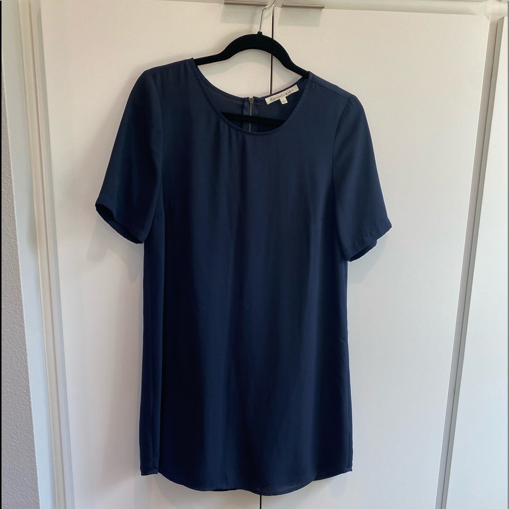 Navy shift style min dress Size S